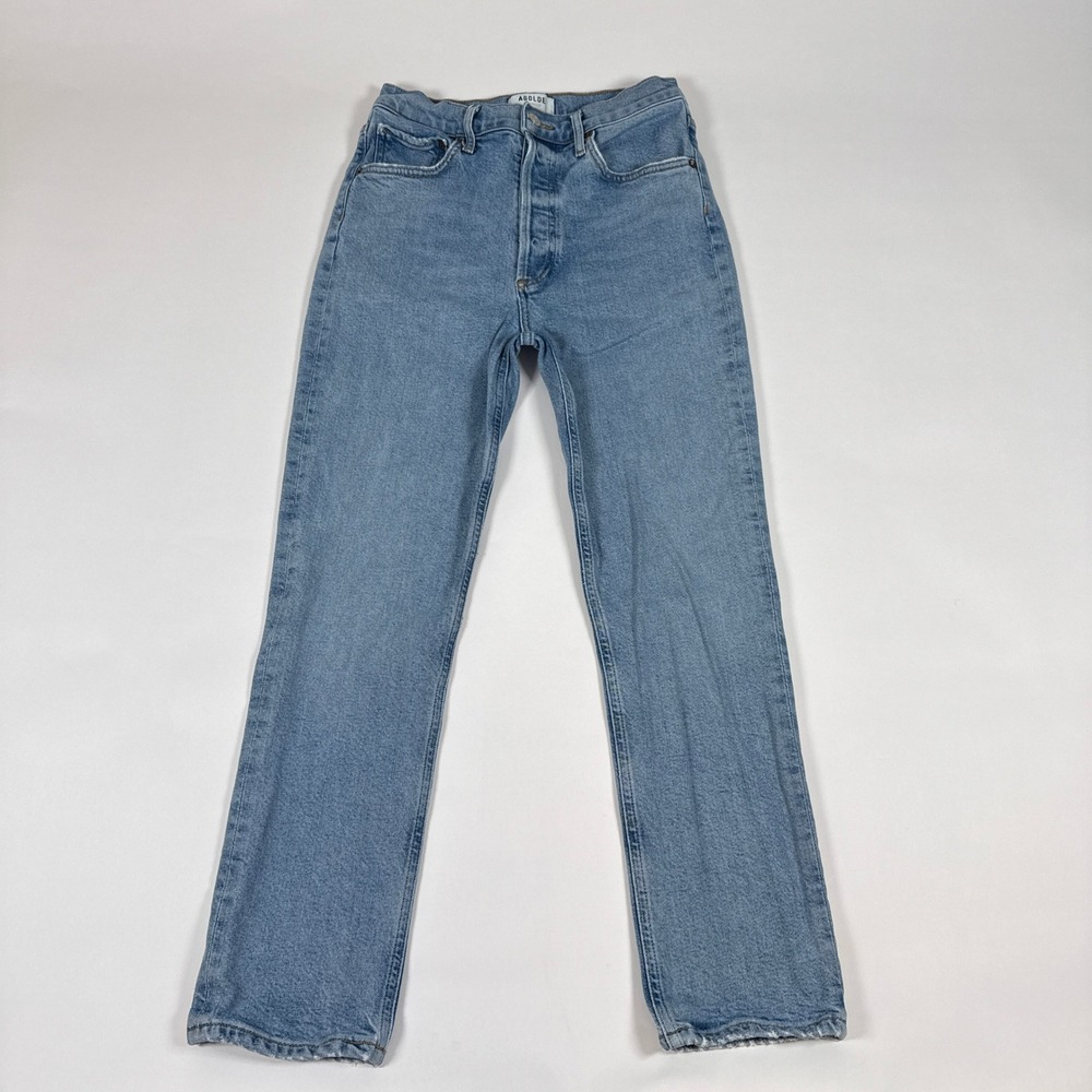 AGOLDE Jeans Womens 26 Blue High‎ Rise Straight Leg Button Fly Denim Casual